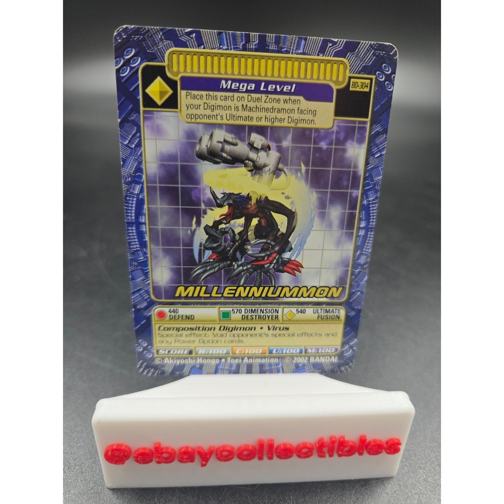 Bandai Digimon Millenniummon BO-304 Mega Level D-Tector Card 2002 Virus Type